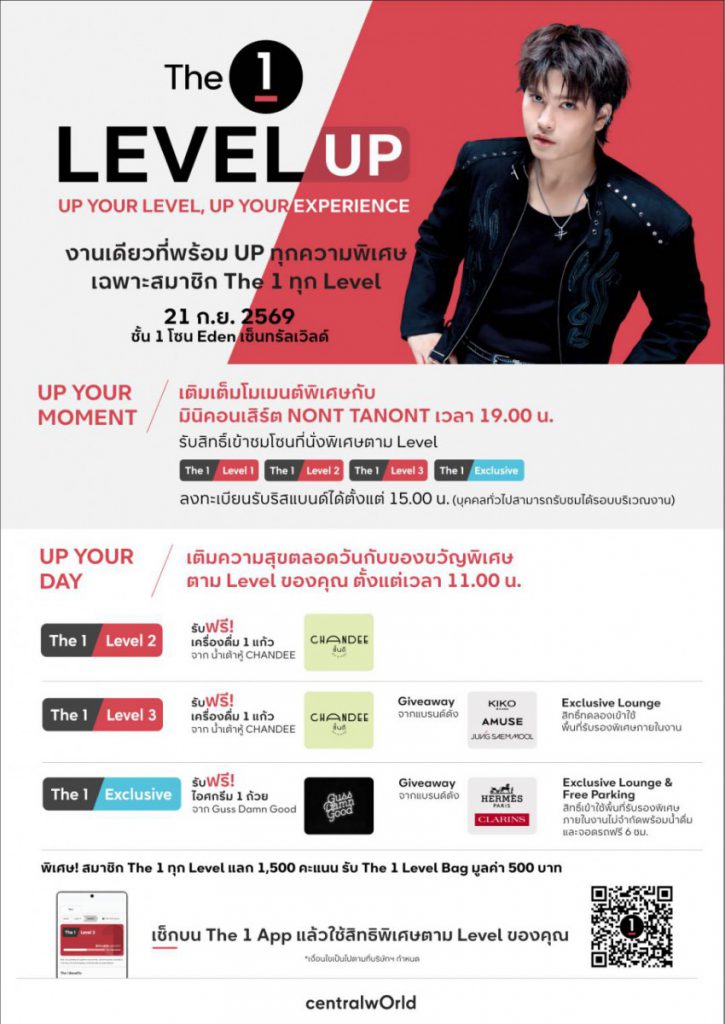 The 1 ชวนสมาชิกร่วมงาน “The 1 Level UP” สัมผัสความพิเศษที่เพิ่มขึ้นในทุก Level 